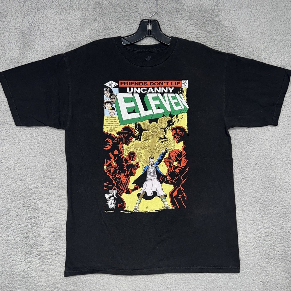 Tee Fury Stranger Things T Shirt Men's Sz M Friends Don't Lie Uncanny Eleven Tee
